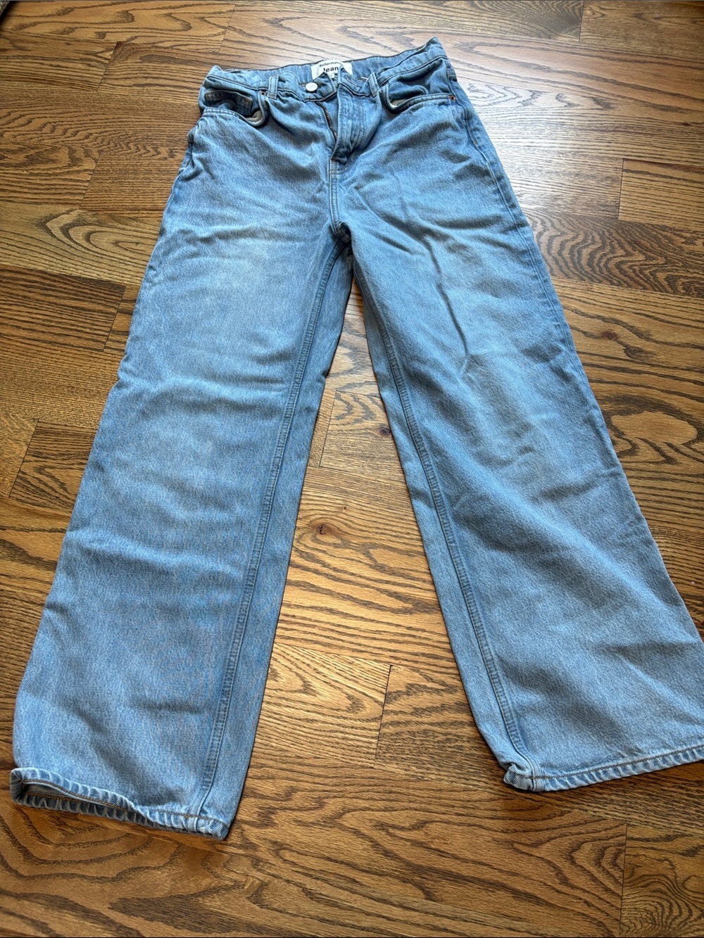 Reformation Wilder Wide Leg Jeans in Dillon Wash, 26